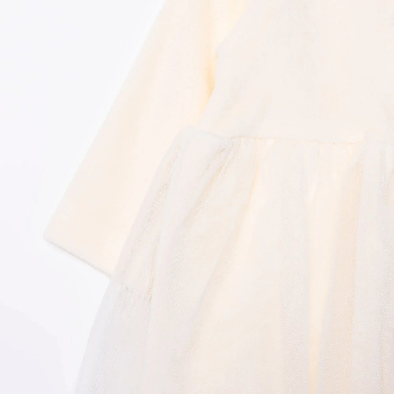 HelloBaby Newborn Dress - Ecru - Miu Mau Collectibles