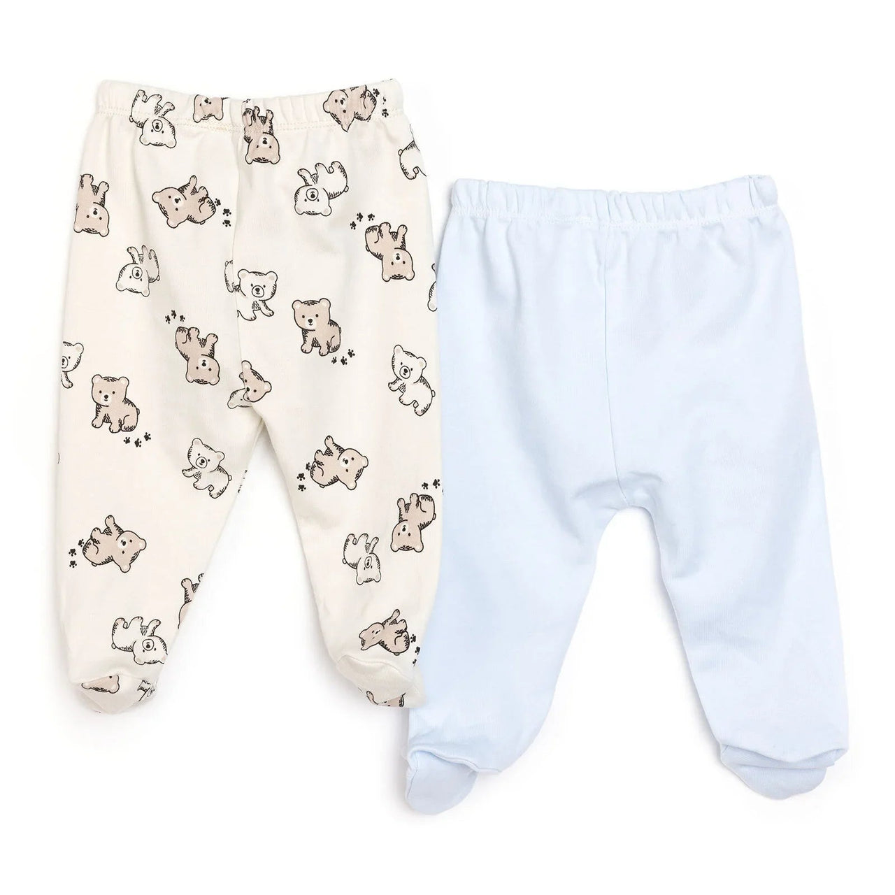 HelloBaby Newborn Footed Bottom - Blue - Miu Mau Collectibles