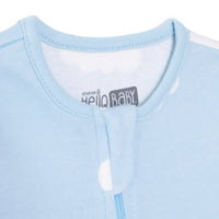 HelloBaby Newborn Footed Jumpsuit - Light Blue - Miu Mau Collectibles