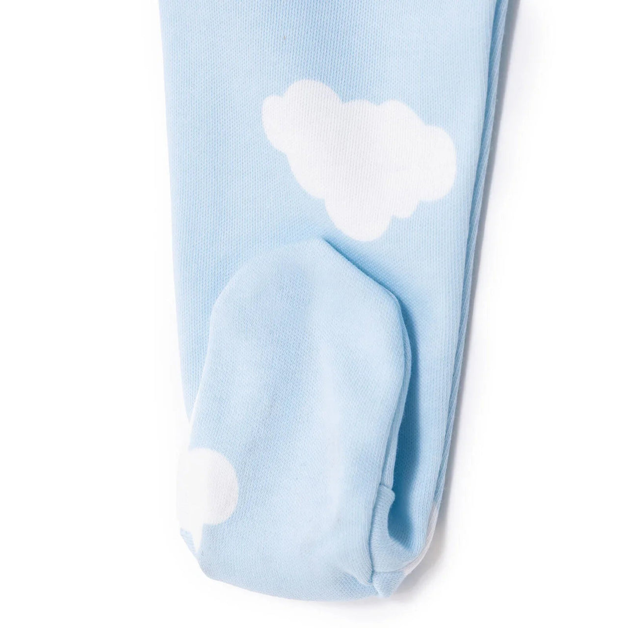 HelloBaby Newborn Footed Jumpsuit - Light Blue - Miu Mau Collectibles