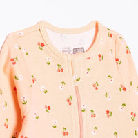 HelloBaby Newborn Footed Jumpsuit - Salmon - Miu Mau Collectibles