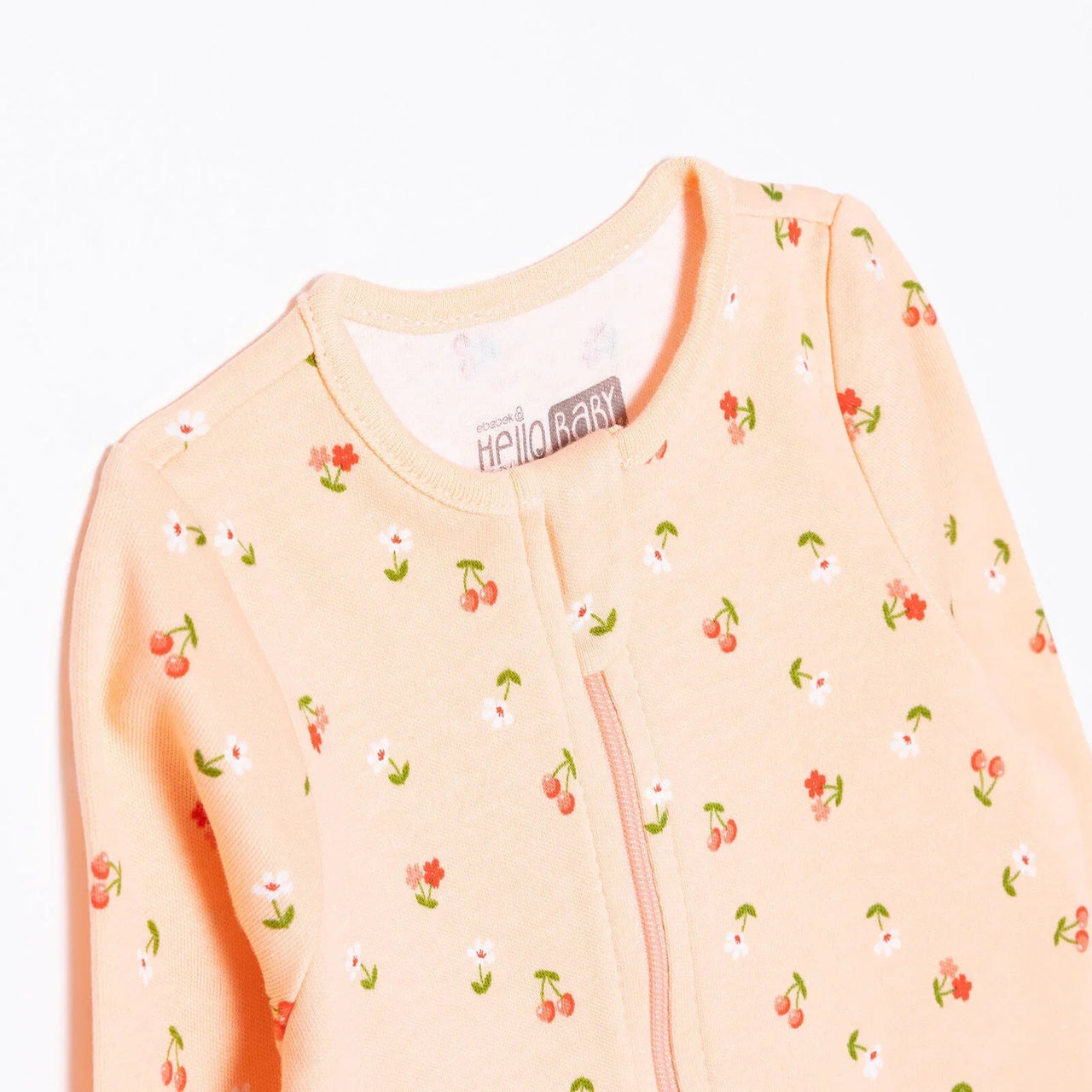 HelloBaby Newborn Footed Jumpsuit - Salmon - Miu Mau Collectibles