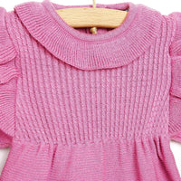 HelloBaby Newborn Frilled Knit Short Overall - Lilac - Miu Mau Collectibles
