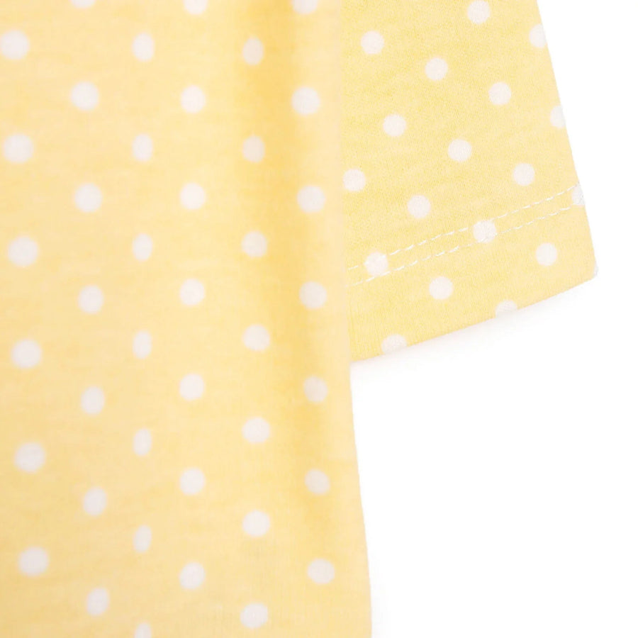 HelloBaby Newborn Girl Footed Jumpsuit - Yellow - Miu Mau Baby & Kids Store