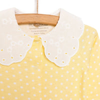 HelloBaby Newborn Girl Footed Jumpsuit - Yellow - Miu Mau Baby & Kids Store