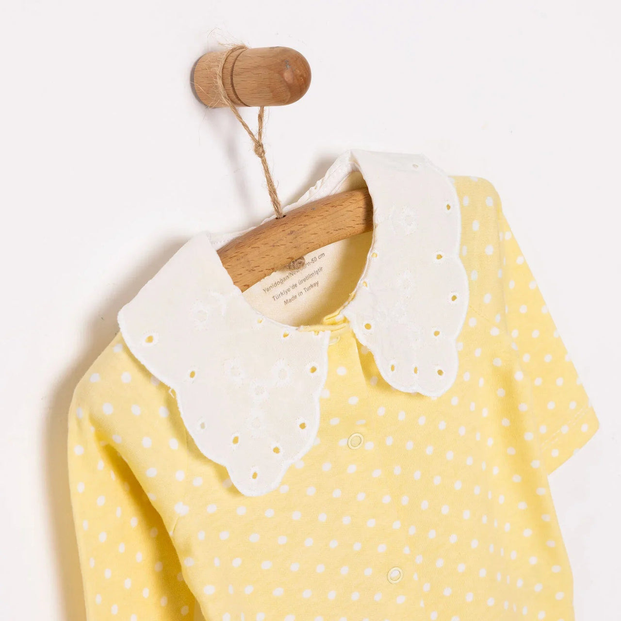 HelloBaby Newborn Girl Footed Jumpsuit - Yellow - Miu Mau Baby & Kids Store