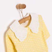 HelloBaby Newborn Girl Footed Jumpsuit - Yellow - Miu Mau Baby & Kids Store