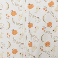 HelloBaby Newborn Girl Organic Footed Jumpsuit - Ecru - Miu Mau Collectibles