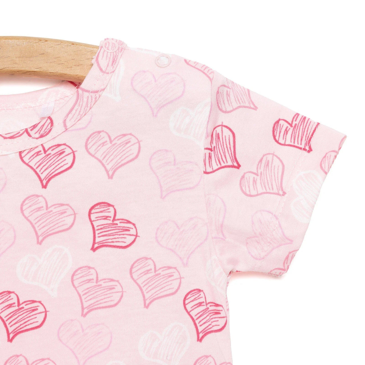 HelloBaby Newborn Girl Short Overalls - Pink - Miu Mau Collectibles