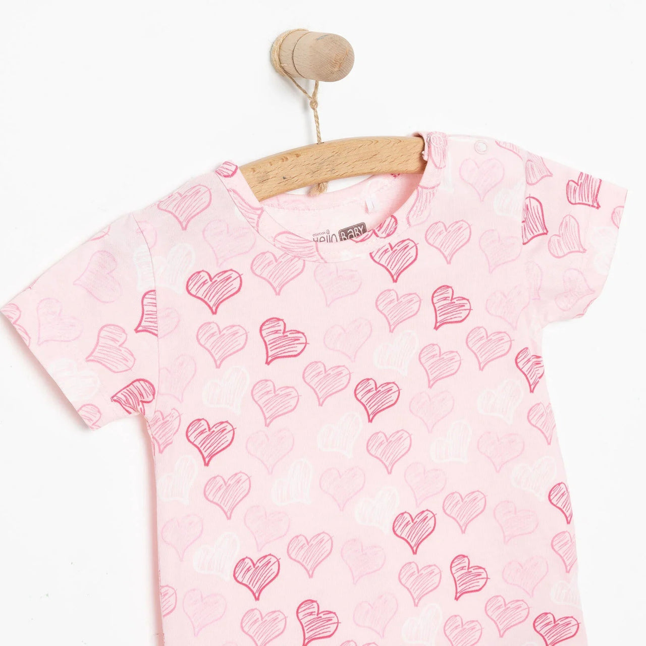 HelloBaby Newborn Girl Short Overalls - Pink - Miu Mau Collectibles