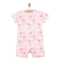 HelloBaby Newborn Girl Short Overalls - Pink - Miu Mau Collectibles