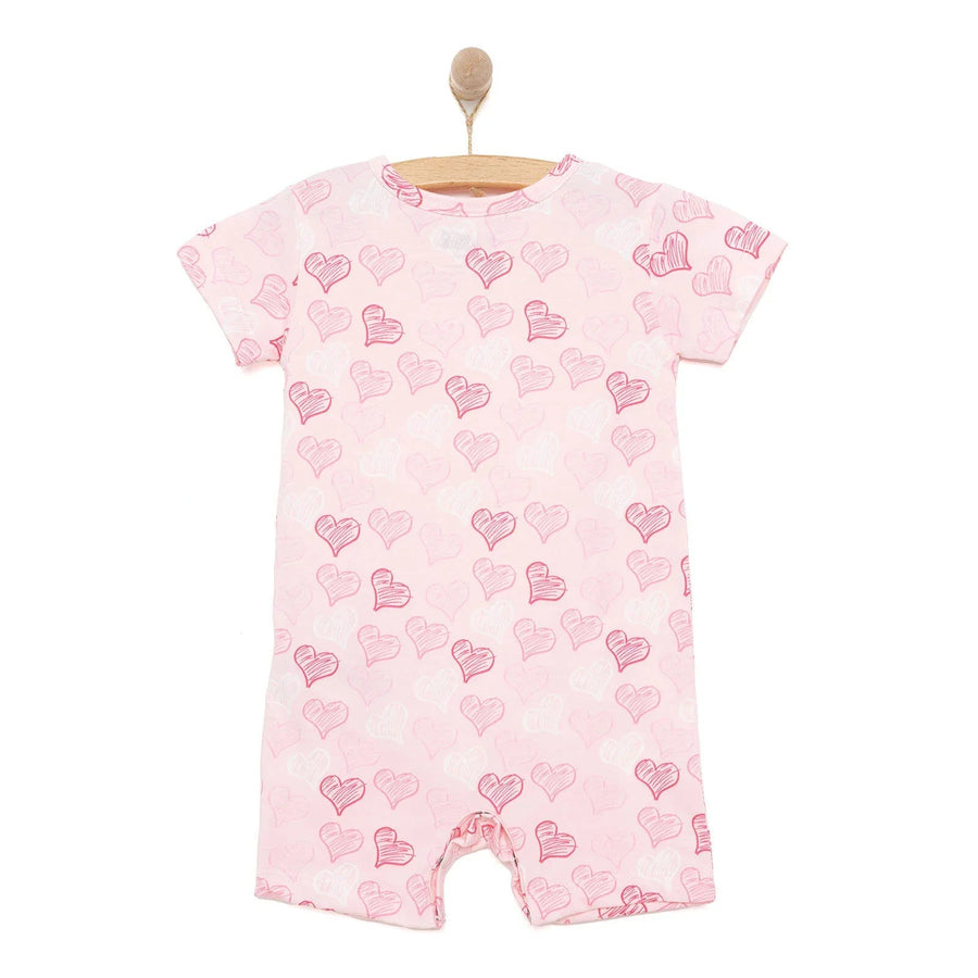 HelloBaby Newborn Girl Short Overalls - Pink - Miu Mau Collectibles