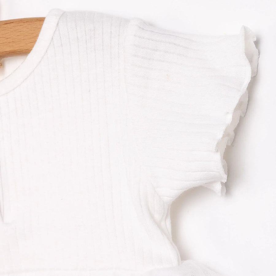 HelloBaby Newborn Girl Tulle Dress - Ecru - Miu Mau Baby & Kids Store