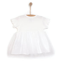HelloBaby Newborn Girl Tulle Dress - Ecru - Miu Mau Baby & Kids Store