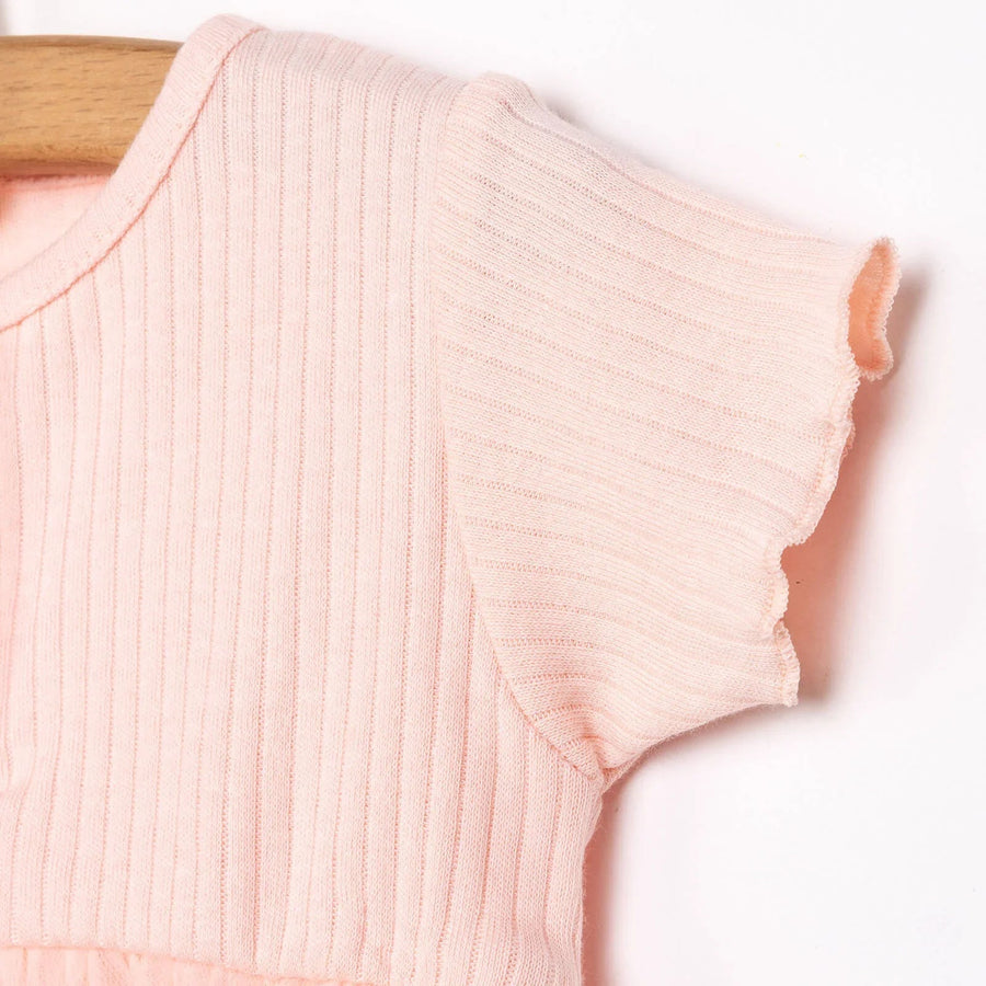 HelloBaby Newborn Girl Tulle Dress - Salmon - Miu Mau Baby & Kids Store