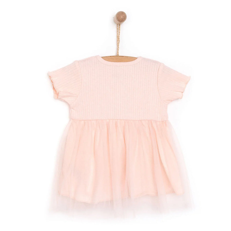 HelloBaby Newborn Girl Tulle Dress - Salmon - Miu Mau Baby & Kids Store