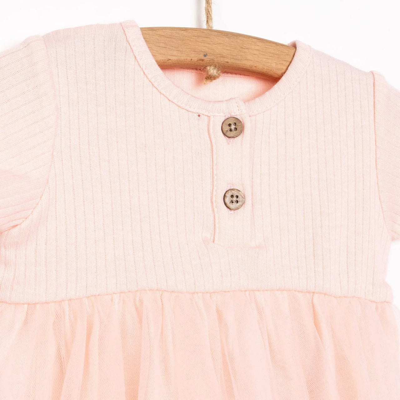 HelloBaby Newborn Girl Tulle Dress - Salmon - Miu Mau Baby & Kids Store