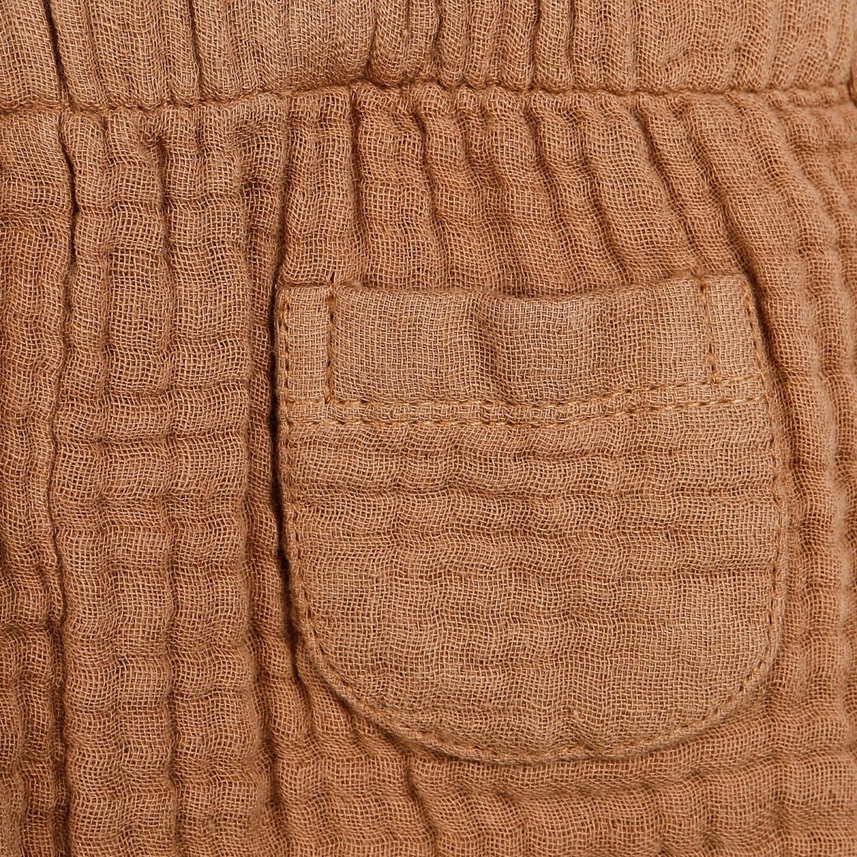 HelloBaby Newborn Muslin Overalls - Sweatshirt - Brown - Miu Mau Collectibles