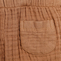 HelloBaby Newborn Muslin Overalls - Sweatshirt - Brown - Miu Mau Collectibles