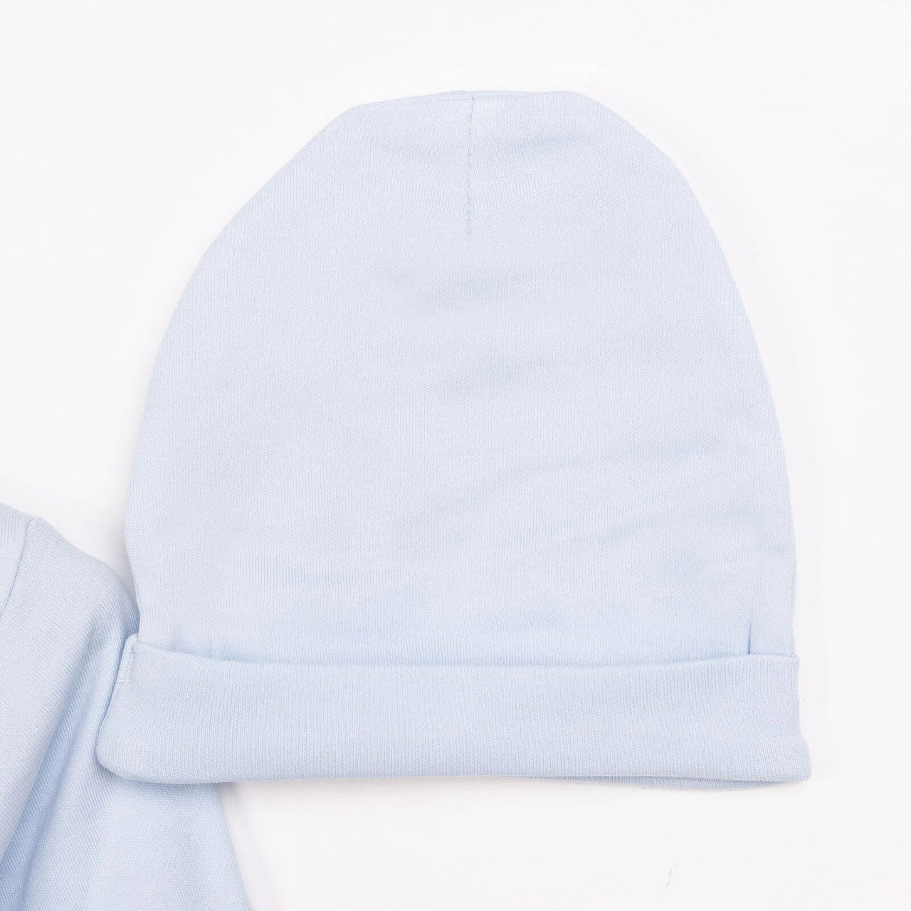 HelloBaby Newborn Organic Wrapover Top - Hat - Blue - Miu Mau Collectibles