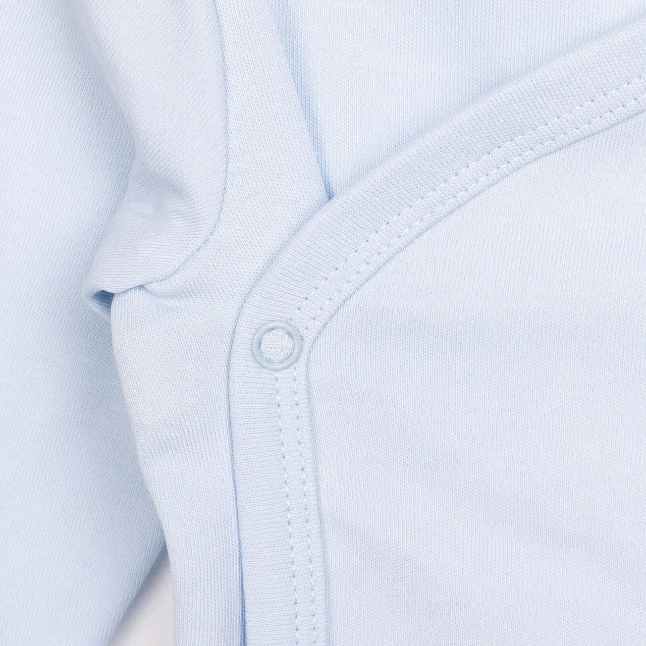 HelloBaby Newborn Organic Wrapover Top - Hat - Blue - Miu Mau Collectibles