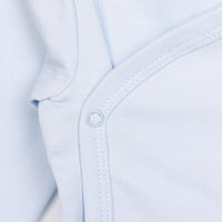 HelloBaby Newborn Organic Wrapover Top - Hat - Blue - Miu Mau Collectibles