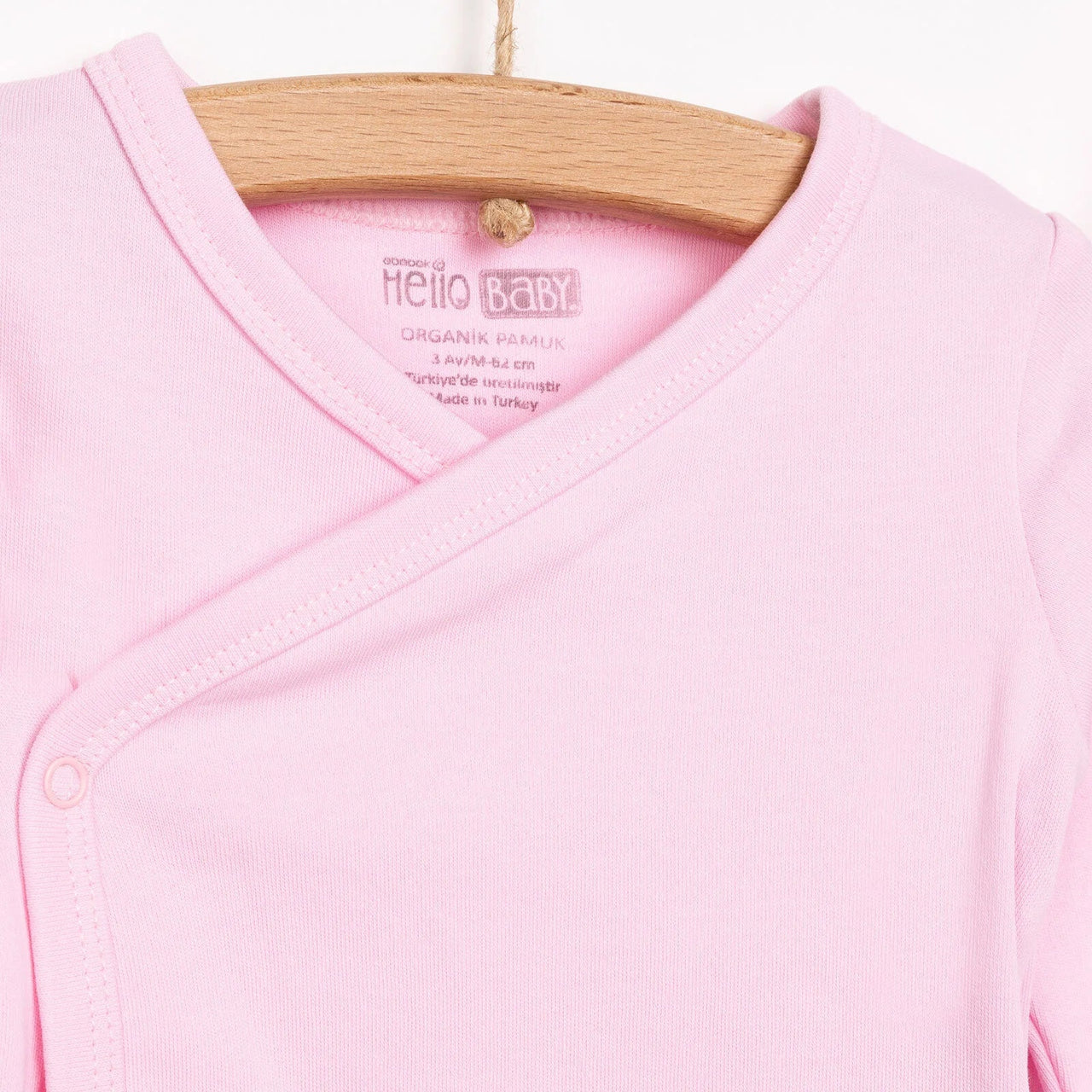 HelloBaby Newborn Organic Wrapover Top - Hat - Pink - Miu Mau Collectibles