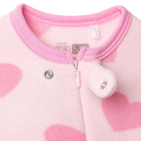 HelloBaby Newborn Polar Footed Jumpsuit - Pink Printed - Miu Mau Collectibles