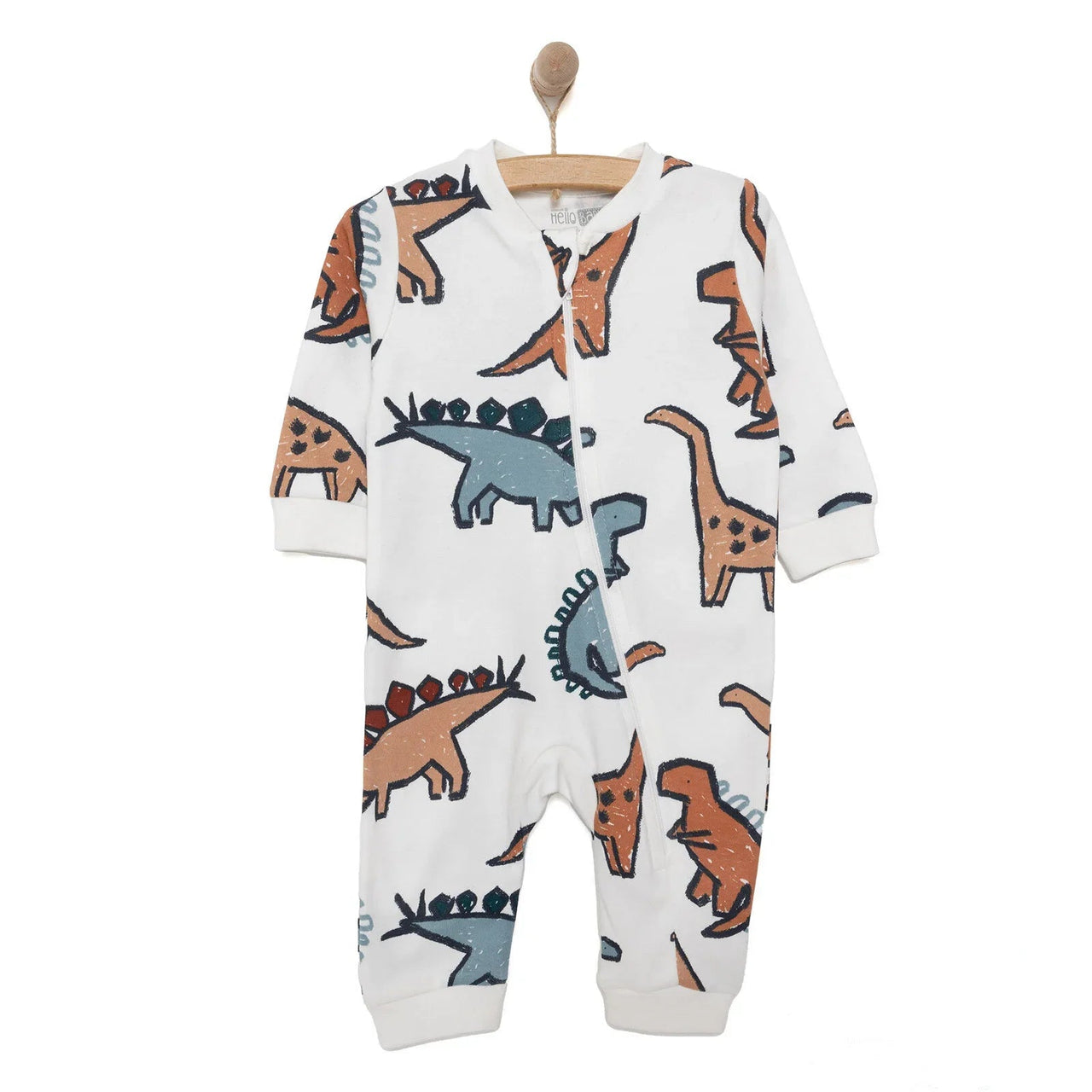 HelloBaby Newborn Unisex Jumpsuit - Ecru - Miu Mau Collectibles