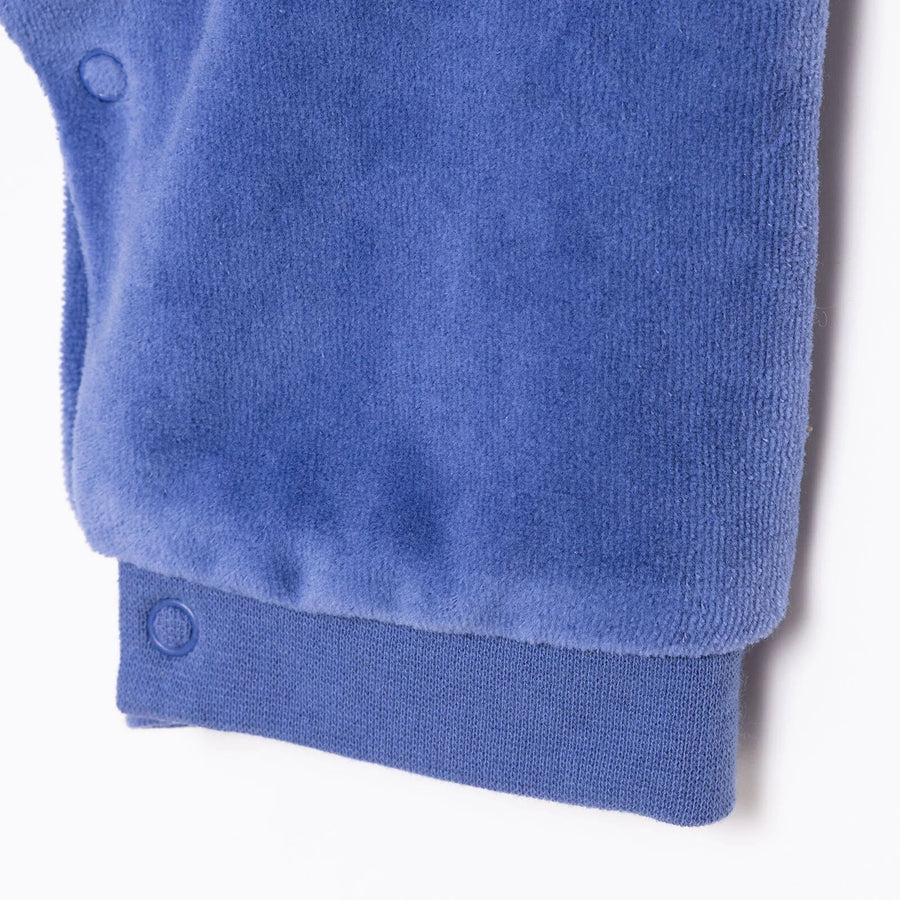 HelloBaby Newborn Velvet Footless Jumpsuit - Indigo - Miu Mau Collectibles