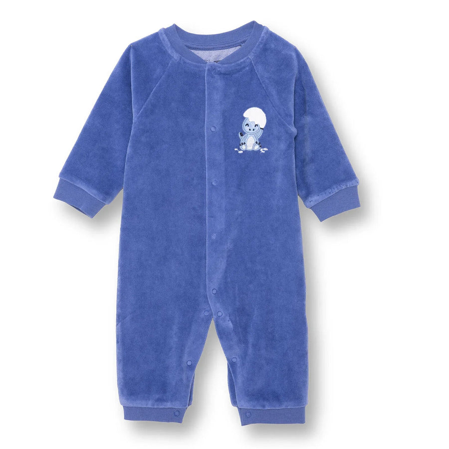 HelloBaby Newborn Velvet Footless Jumpsuit - Indigo - Miu Mau Collectibles