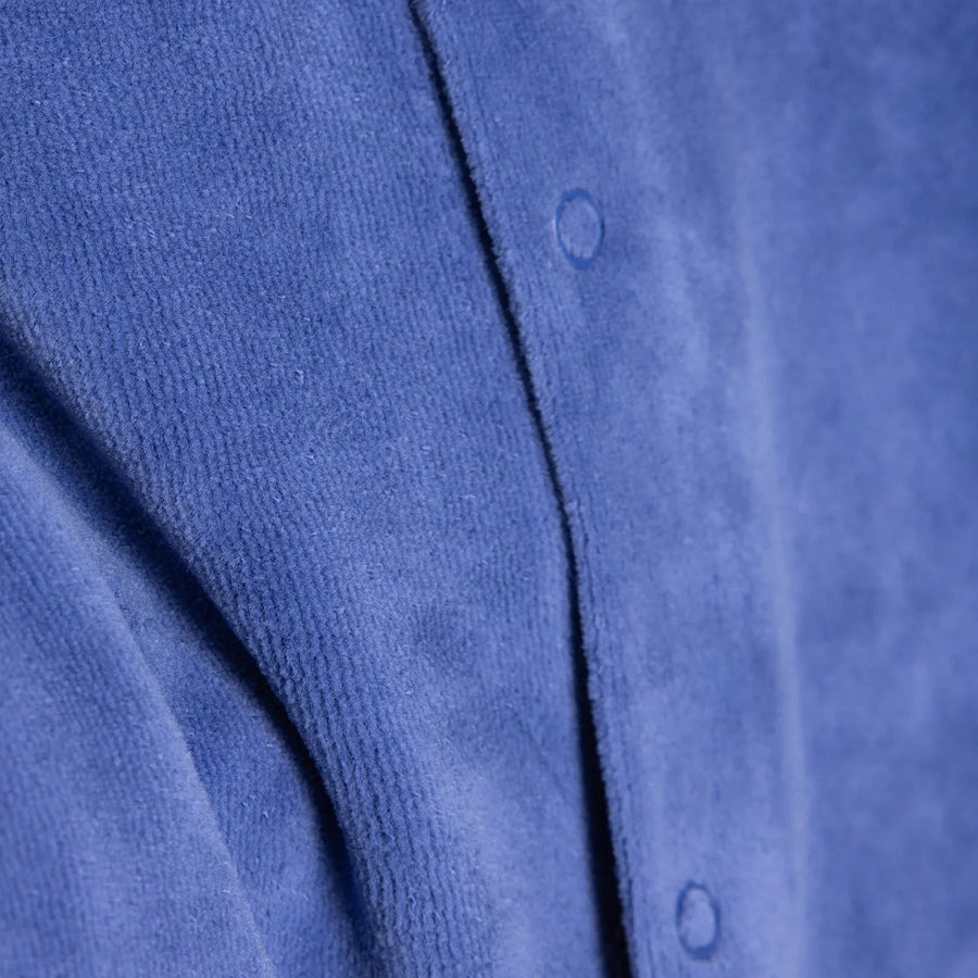 HelloBaby Newborn Velvet Footless Jumpsuit - Indigo - Miu Mau Collectibles