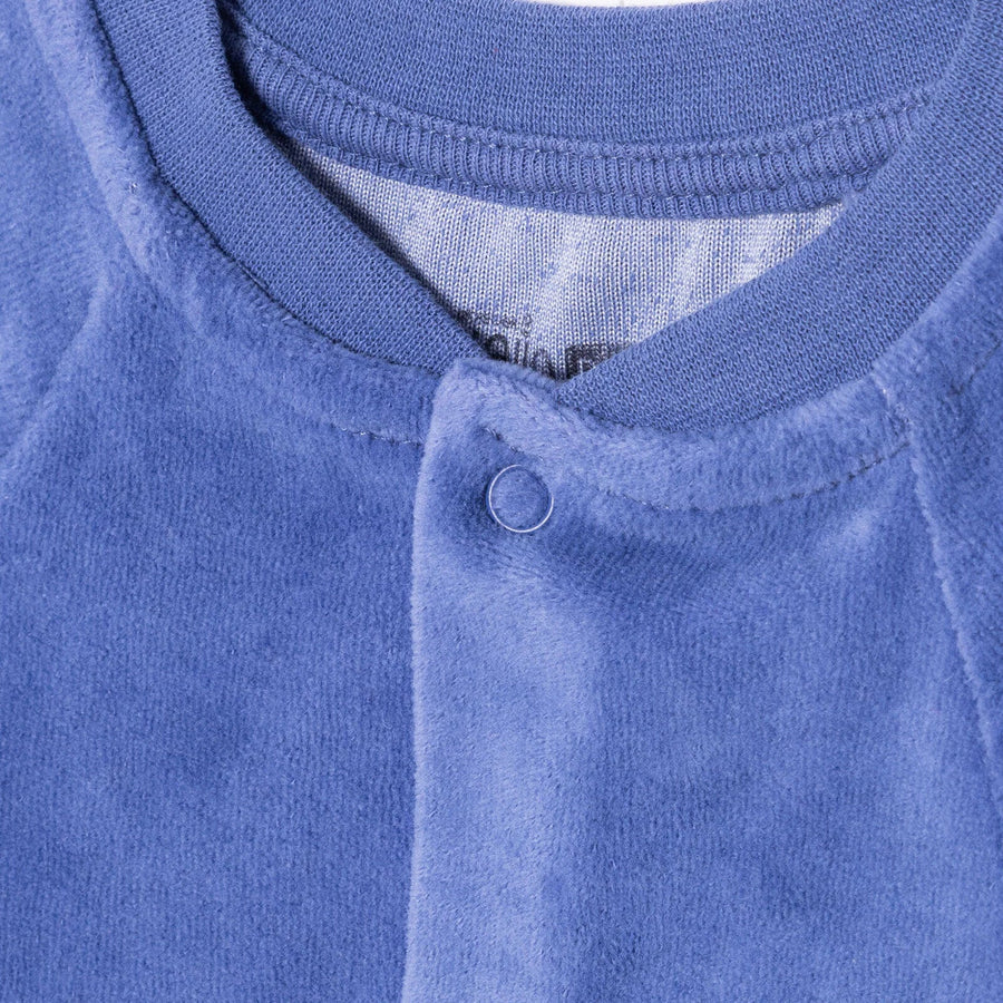 HelloBaby Newborn Velvet Footless Jumpsuit - Indigo - Miu Mau Collectibles