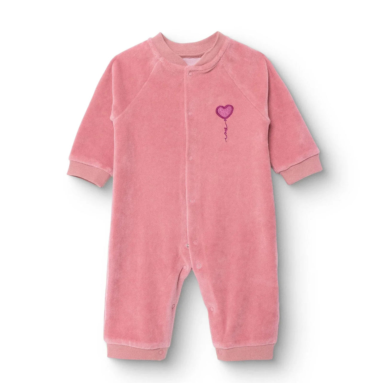 HelloBaby Newborn Velvet Footlesss Jumpsuit - Dark Pink - Miu Mau Collectibles