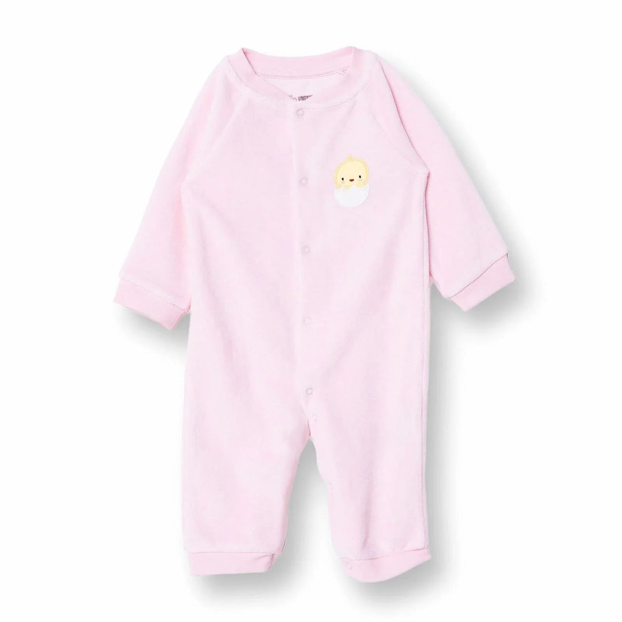 HelloBaby Newborn Velvet Footlesss Jumpsuit - Light Pink - Miu Mau Collectibles