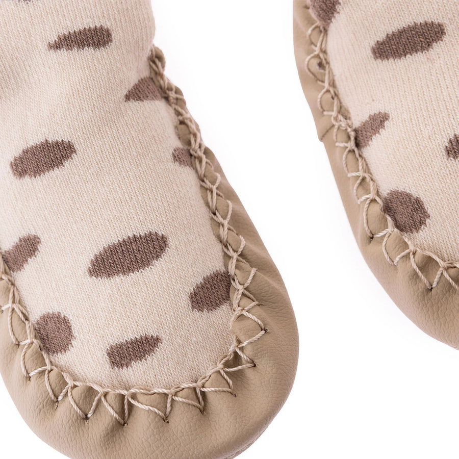HelloBaby Rattle Socks - Ecru - Miu Mau Collectibles
