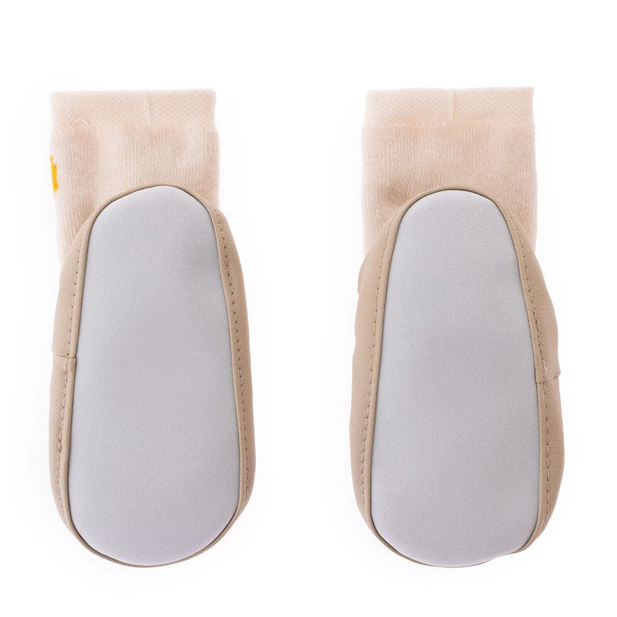 HelloBaby Rattle Socks - Ecru - Miu Mau Collectibles