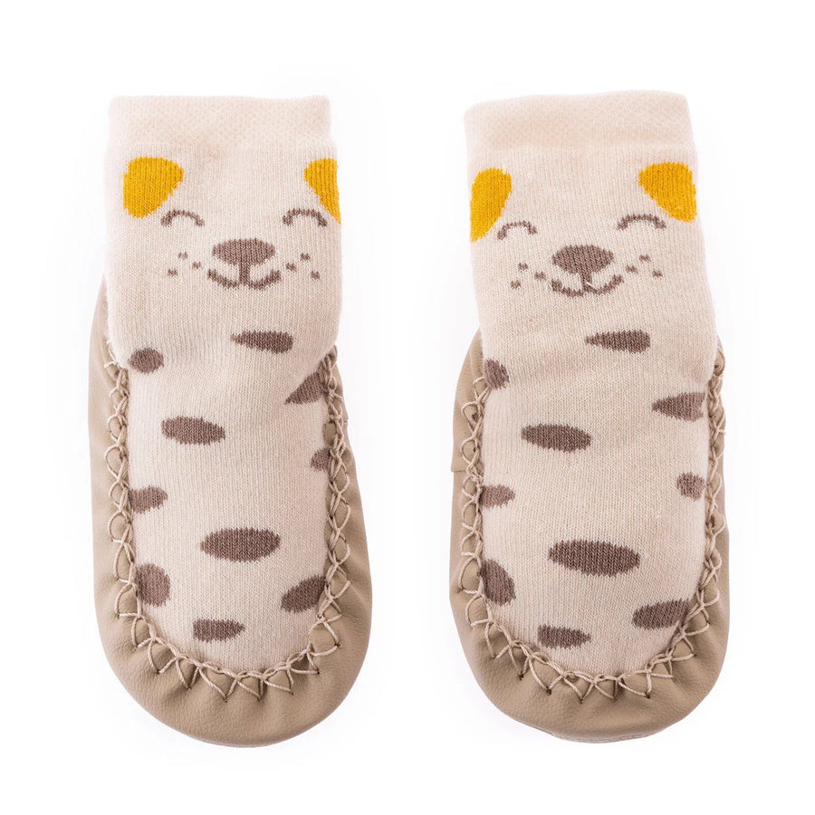 HelloBaby Rattle Socks - Ecru - Miu Mau Collectibles