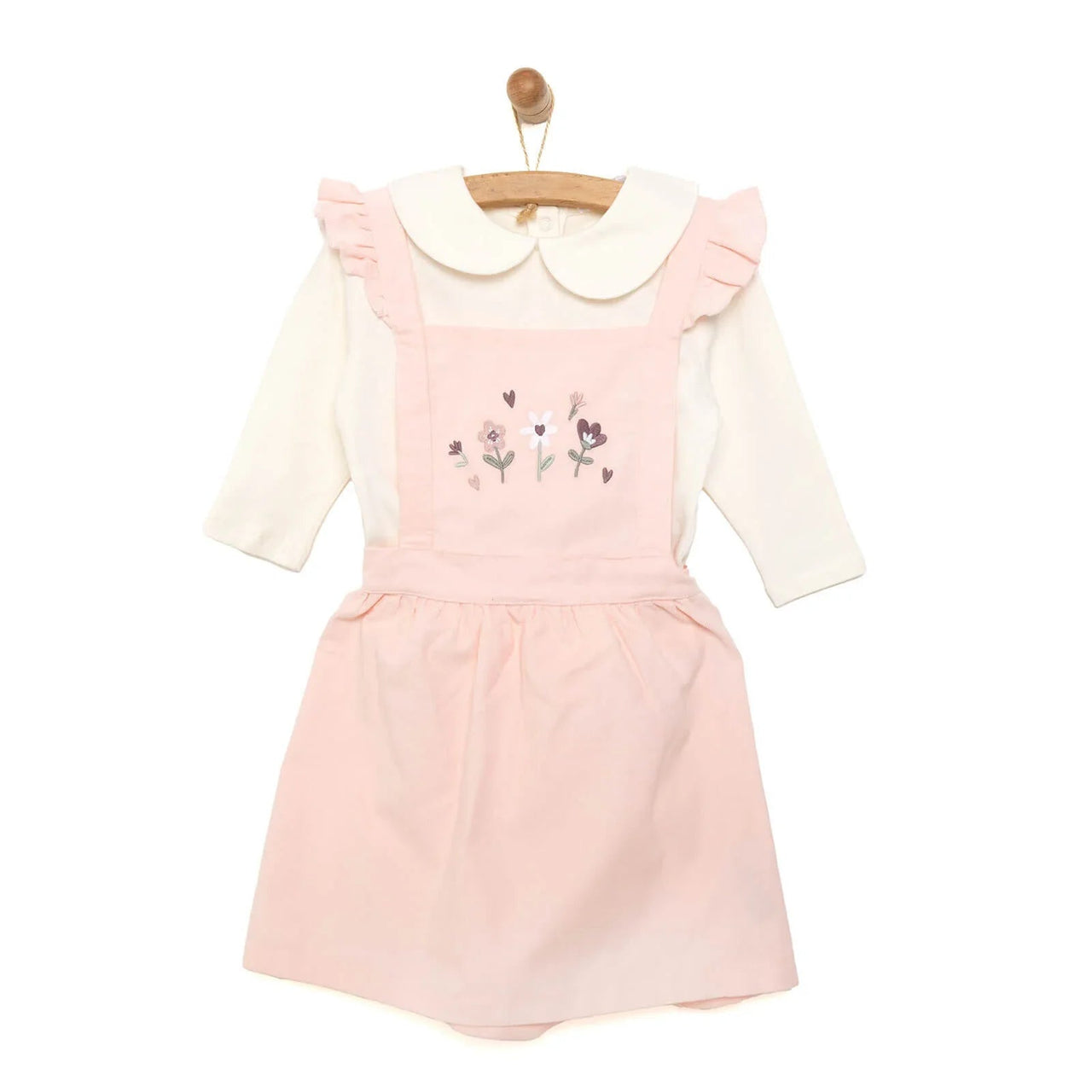 HelloBaby Salopette Skirt Blouse - Salmon - Miu Mau Collectibles