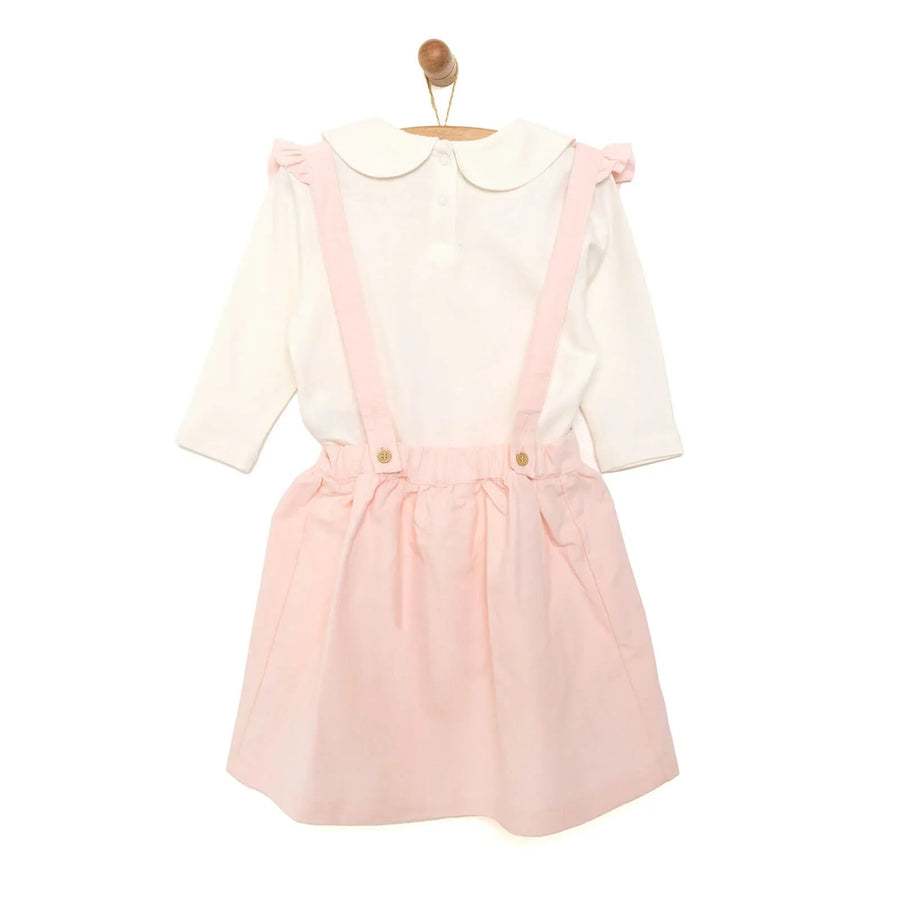 HelloBaby Salopette Skirt Blouse - Salmon - Miu Mau Collectibles