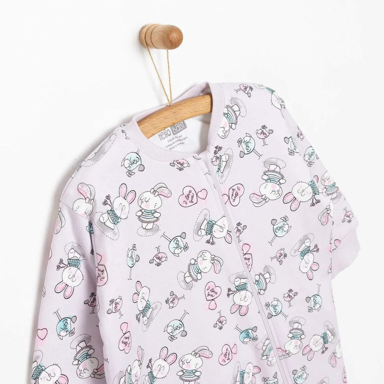 HelloBaby Sleepsuit - Purple - Miu Mau Collectibles