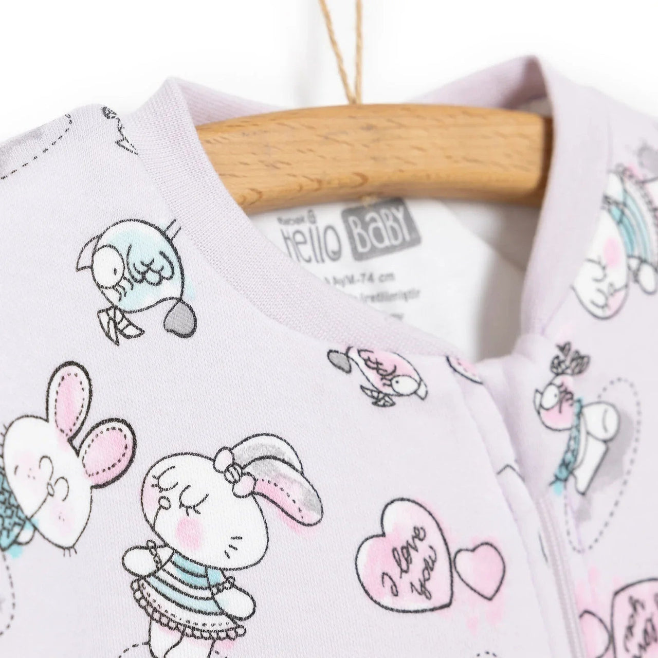 HelloBaby Sleepsuit - Purple - Miu Mau Collectibles