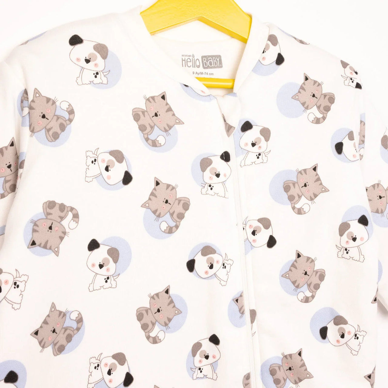 HelloBaby Sleepsuit - White - Miu Mau Collectibles