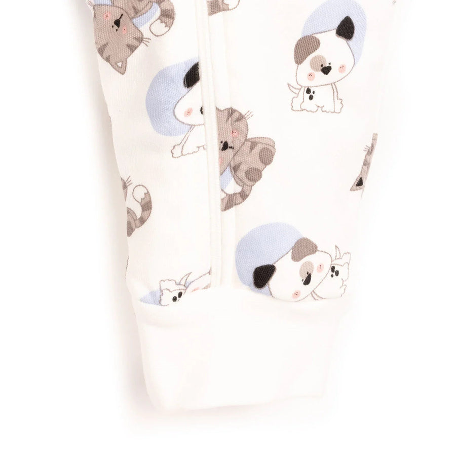 HelloBaby Sleepsuit - White - Miu Mau Collectibles
