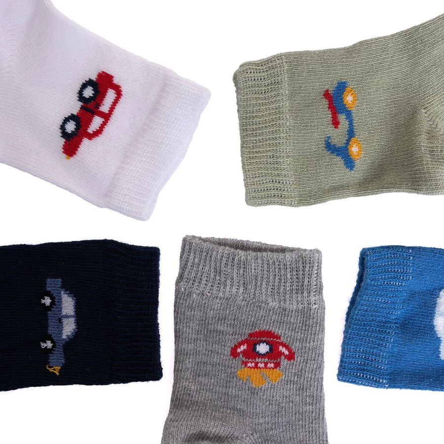 HelloBaby Socks 5 pcs - Blue - Miu Mau Collectibles