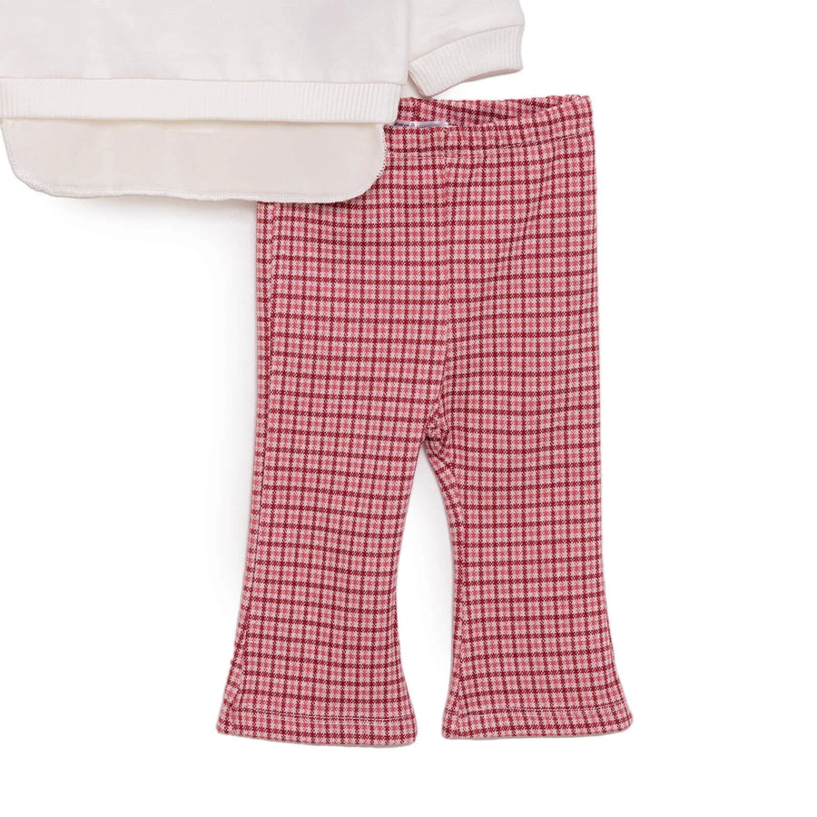 HelloBaby Sweatshirt Footless Bottom - Ecru - Miu Mau Collectibles