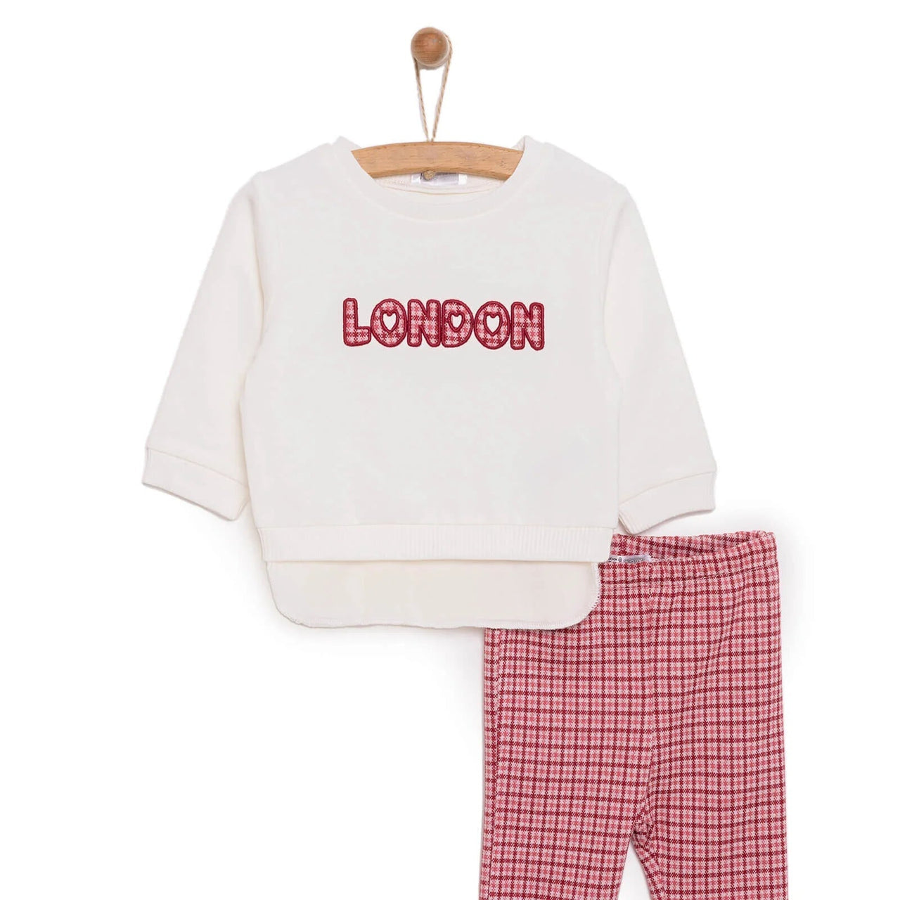 HelloBaby Sweatshirt Footless Bottom - Ecru - Miu Mau Collectibles