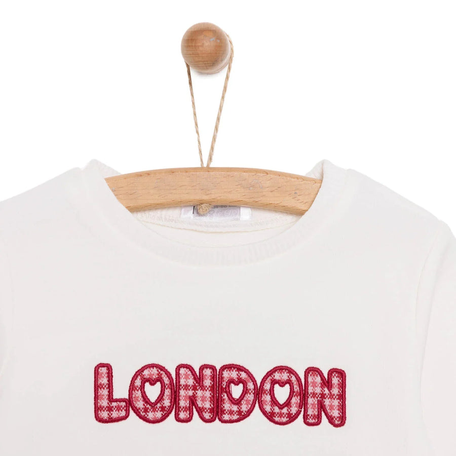 HelloBaby Sweatshirt Footless Bottom - Ecru - Miu Mau Collectibles