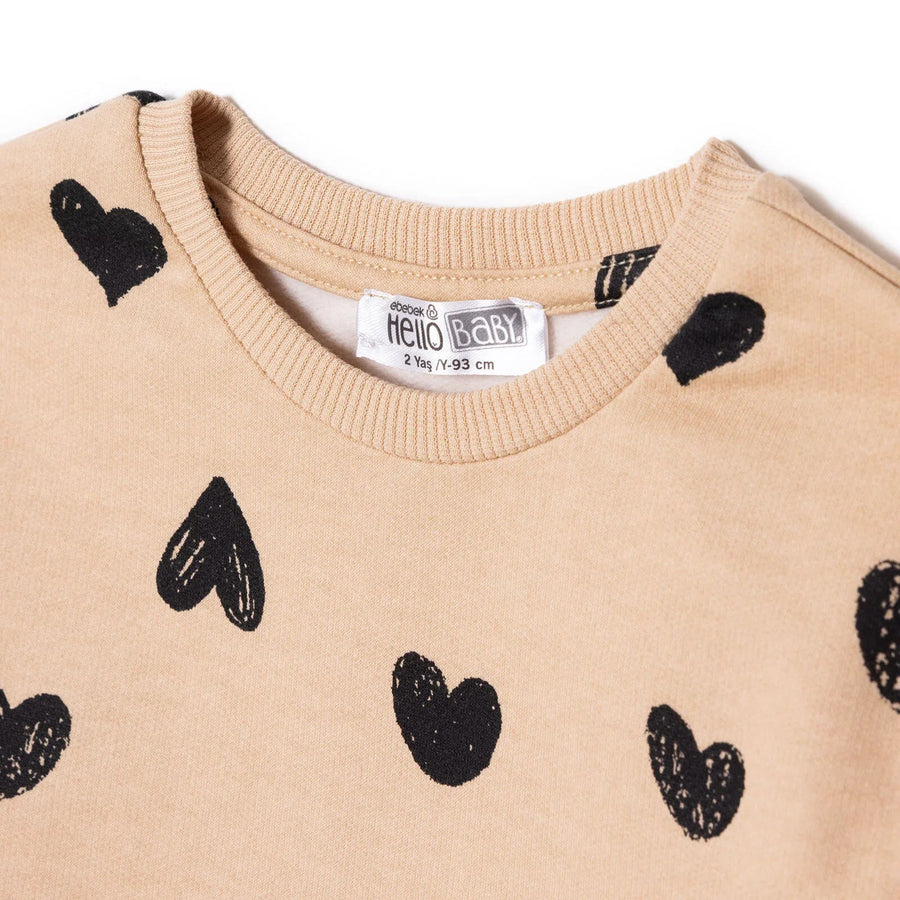 HelloBaby Sweatshirt Leggings - Beige - Miu Mau Collectibles