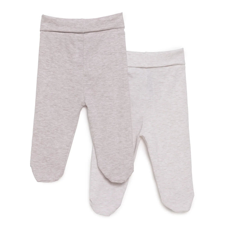 HelloBaby Unisex 2 Piece Footed Bottom - Beige - Miu Mau Collectibles